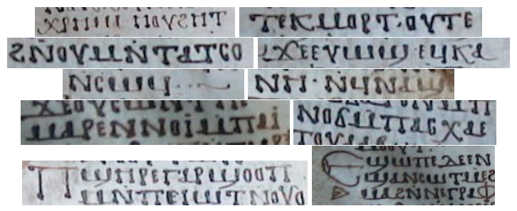Sample text lines from the SCAM manuscript